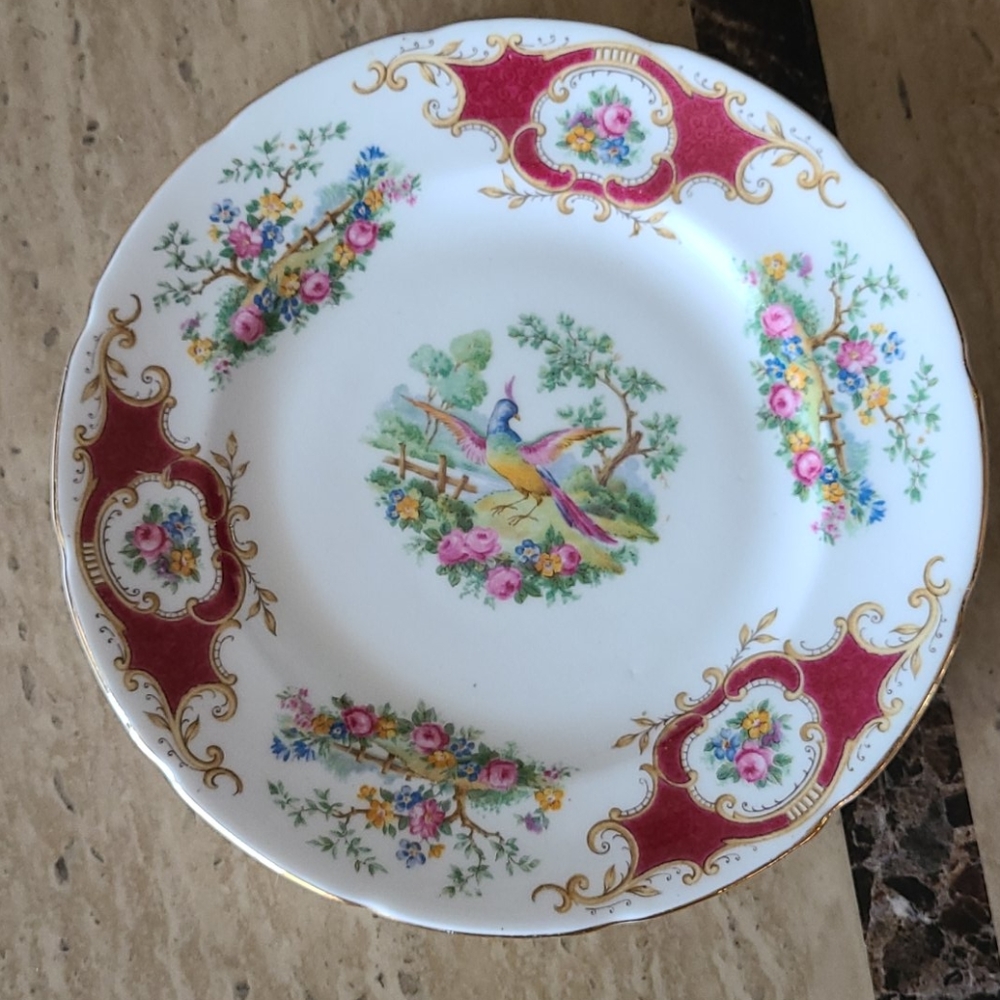 English Bone China Decorative Plate